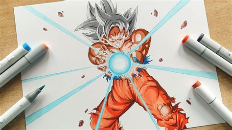 how to draw goku ultra instinct